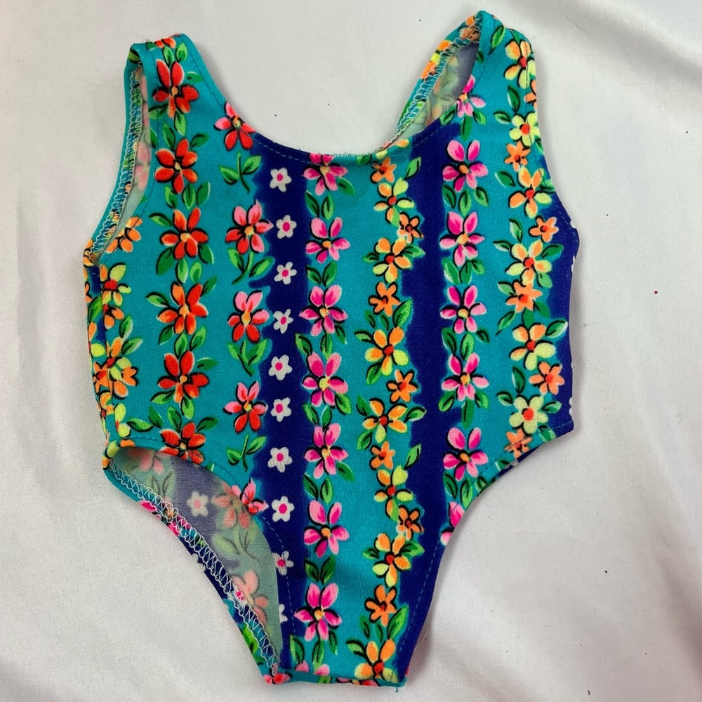 Build-A-Bear Floral Print One Piece Swimsuit Accessories
